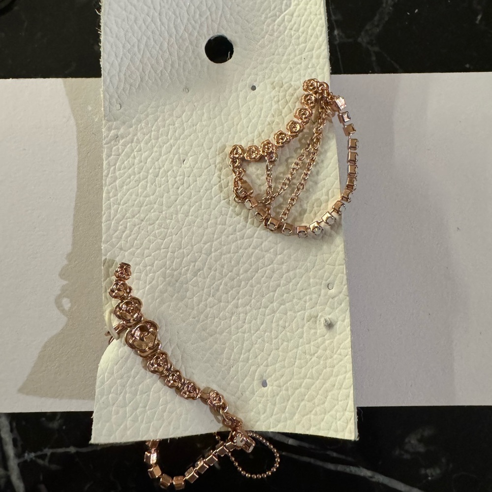 Free People gold cuff earrings